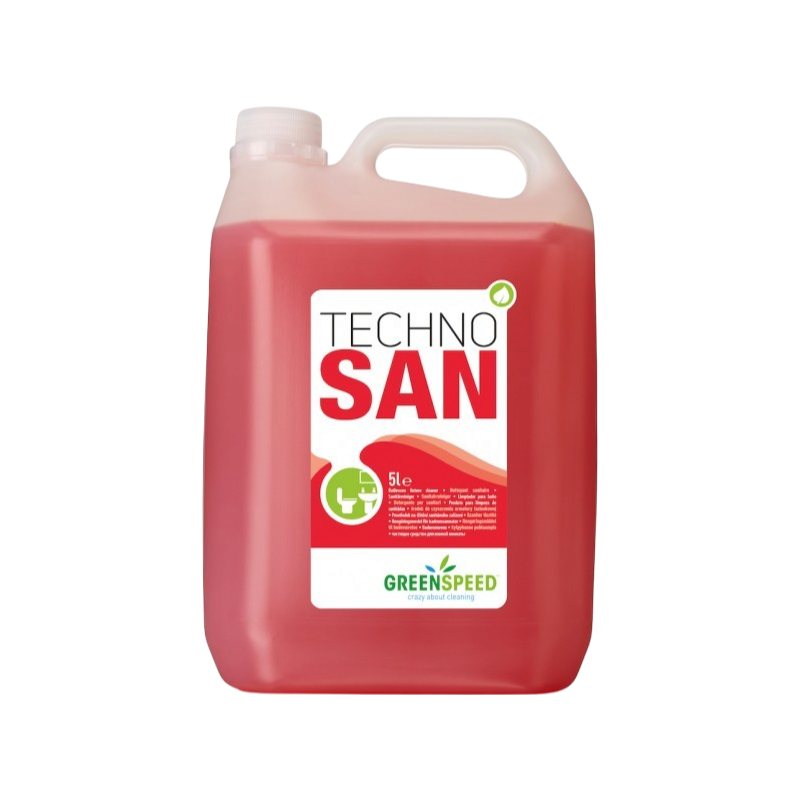 Techno San - Nettoyant sanitaire légèrement acide pour usage journalier - 5L